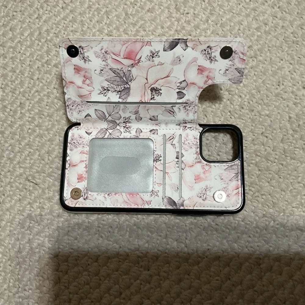 Floral Print, iPhone 11 max size cellphone case